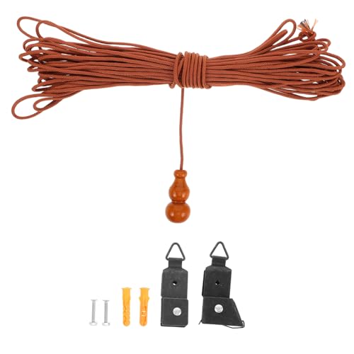 Mipcase 1 Set Curtain Lift Tool for Grass Roller Window Shades Complete Repair Kit with Roller Blinds Lift Cords Durable Accessories for Easy Installation Without Hook