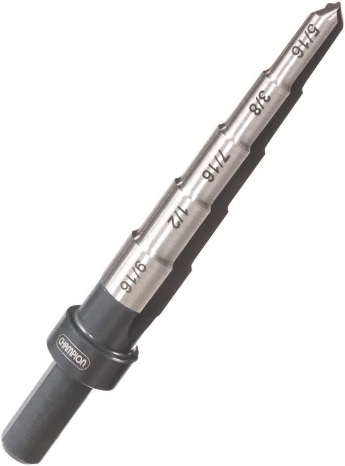 Champion Cutting Tool Heavy Duty Step Reamer 5/16 to 9/16In (5 Steps)