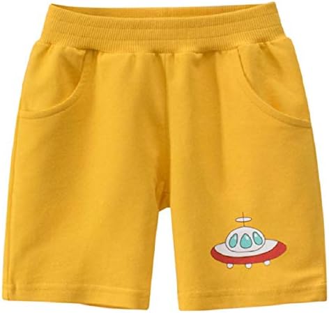 Toddler Little Boys Shorts 2 Pack Boys Cotton Sports Shorts with Elastic Waist for 2-7 Years - Image 2