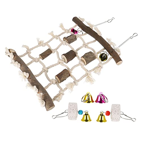 SUPVOX 1 Juego Escalera De Escalada De Juguete para Loros Accesorios para Gallineros Juguetes Colgantes De Loros Jaula De Pájaros Juguetes Columpio De Pájaro Hurón Juguetes El Plastico