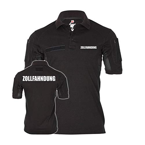 Polo tactique douanes Alfa Copytec noir S fini les vêtements d'action inconfortables