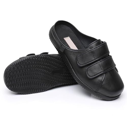 bumuam Diabetic Slippers for Women Extra Wide, Lymphedema Shoes, Edema Shoes for Swollen Feet, Indoor and Outdoor Diabetic Slippers for Women