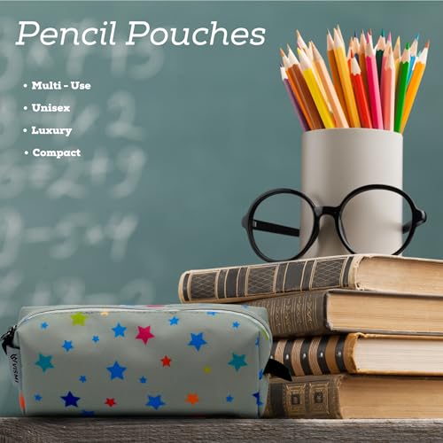 Image of VISMIINTREND Space Pre Printed Flat Pencil Pouch - Stylish and Multi-Purpose for All Ages Boys & Girls | Large | Stationary Organizer | Pen Case | School | Kids | College | Students | Gifts