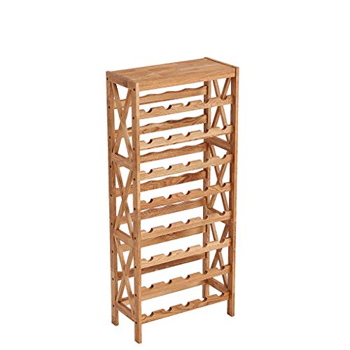 Soporte para botellas de vino de madera para mesa miniatura 1