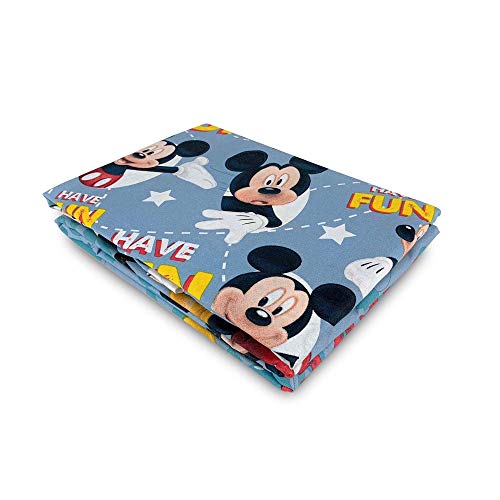 NEW IMPORT LICENCIAS, S.L Beddengoedset 3-delig Disney Mickey Mouse van katoen 180 x 270 cm + kussensloop 4028