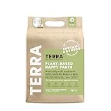 Terra Size 4 Training Pants– 85% Plant Based Pull-Up Style Diapers, Ultra-Soft & Chemical-Free for Sensitive Skin, Superior Absorbency, Perfect Overnight Diapers, for Toddlers 22-30 Pounds, 16 Count