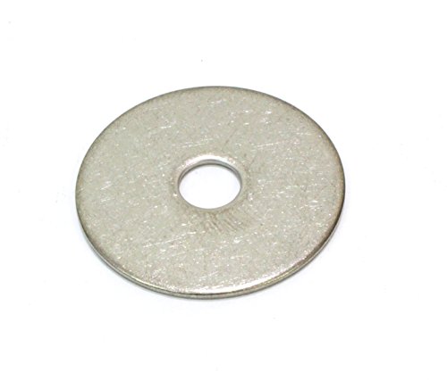 Image of Bolt Dropper 3 /8 inch x 1-1 /2 inch Stainless Fender Washer, (100 Pack), 18-8 (304) Stainless Steel Flat Washer, 0.406 inch ID x 1.5 inch OD x 0.050 inch Thick, Plain Finish Metal Washer by Bolt Dropper