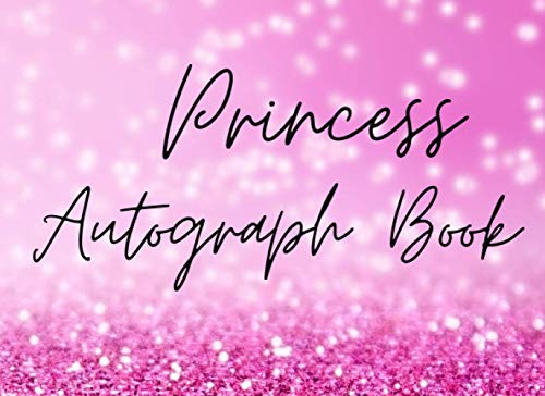 Princess Autograph Book: Blank Celebrity Signature Collection Book