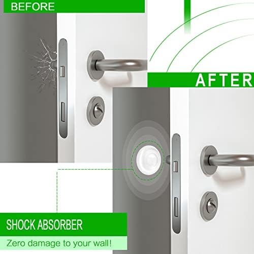 ZCGEL Door Stops,Clear Rubber Door Stopper Bumpers Wall Mounted,Self-Adhesive Wall Protector,Wall Shield & Silencer for Protecting Wall, Doorknobs, Refrigerator Door, Cabinets (9pcs)