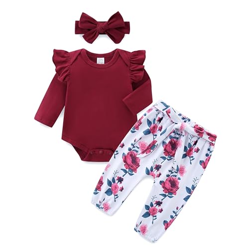 KIDDLETOWN Baby Mädchen Kleidung Langarm Body Strampler +...