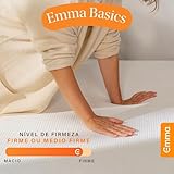Colchão Casal Emma Basics 17 cm - 138x188 cm, Espuma D28 17cm com Tecnologia Alemã, Firmeza Ideal, Suporte Confortável, 100 Noites de Teste e 5 Anos de Garantia glide
