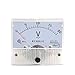 uxcell Beige Screw Mounting Head Voltage Test AC 20V Analog Volt Meter Panel