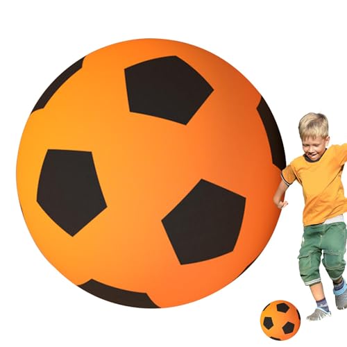 Indoor Silent Soccer - Silent Soccer para niños, Soft Soccer para interiores y exteriores para niños Ejercicio Habilidades atléticas Entrenamiento deportivo Fútbol con funda de microfibra para