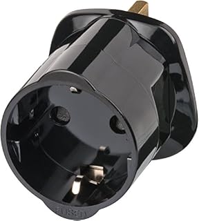 Brennenstuhl wtyczka podrózna/adapter podrózny (adapter dla: gniazdo angielskie i wtyczka Euro) czarny