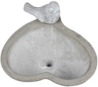 NICOLE Silicone Mold Planter Concrete Flowerpot Mould Heart Shape with Bird Craft Cement Garden Decoration Tool