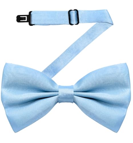 Image of MDSTYLE Bow Ties for Men Pre-Tied Adjustable - Classic Men's Bow Tie - Tuxedo Wedding Formal Bowtie Solid Color Bowties