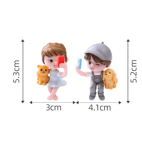 Image of CraftVatika Miniature Couple Showpiece,Romantic Valentine Gifts for Girlfriend Boyfriend Husband Wife,Home Decor Items,Shelf Table Decor,Birthday Gift,Long Distance Relationship Gifts,6.5cm,3.5cm
