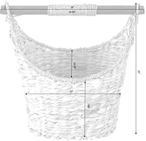 Miniatura 6 de Vintiquewise (TM) - Soporte para papel higiénico rústicocesta para revistas