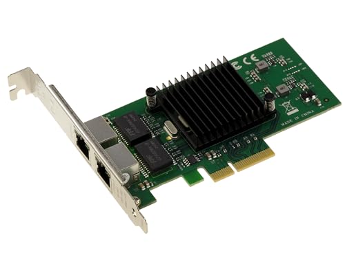 Kalea-Informatique Tarjeta controladora de Red PCIe x4 2 Puertos