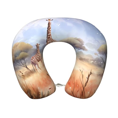 Almohada de viaje espuma viscoelástica ergonómica negra miniatura 1