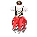 Sincere Party Disfraz de Pirata para niñas, Vestido de Lujo y Sombrero...