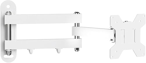 Miniatura 1 de Suptek Soporte de pared para TV de movimiento completo para la mayoría de televisores y monitores de 13 a 30 pulgadas, televisores planos y curvos