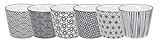 TOKYO design studio Kaffeetasse Set Verschiedene Designs – Nippon Black – 6 Stück – 180ML
