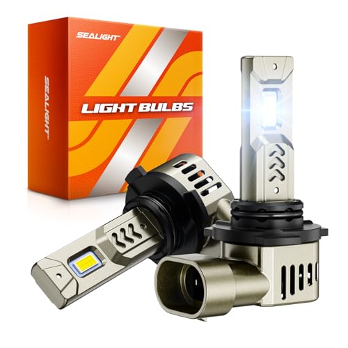 Image of SEALIGHT 9006 /HB4 Fog Bulbs 1:1 Real Design, 10X Super Bright L2S 9006 Light Bulb, 6500K Cool White, 20 Year+ Extended Lifespan, 3 Min Plug and Play, Pack of 2