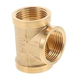 YARNOW Copper Tee Pipe Connector Durable Industrial Fitting for Plumbing Systems Reliable Sealing Easy Installation for Water Pipe Applications