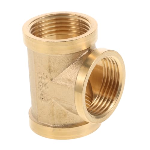 YARNOW Copper Tee Pipe Connector Durable Industrial Fitting for Plumbing Systems Reliable Sealing Easy Installation for Water Pipe Applications