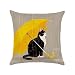 collectsound Parasol kot wydra ozdobna poszewka na poduszkę poszewka na poduszkę kawiarnia sofa łóżko dekoracja samochodu - 1