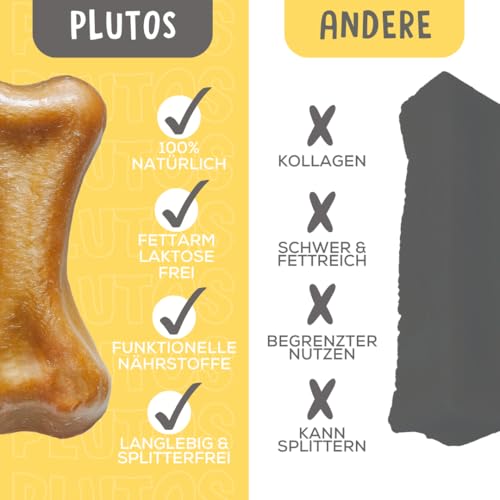 Käse und Huhn Kauknochen für Hunde | Käseknochen Hund aus Käse und Huhn | Langanhaltende Kausnacks für Hunde jeder Größe | Käsestangen | Gesunde Hund Knochen für Zahnpflege und Kauspaß