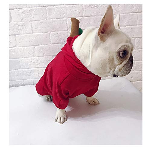 Apple Pet Costume, Christmas Dog Hoodie For Pitbull Halloween Fruit Cosplay Coat For Party Special Events Costume Puppy Jumpsuit Cat Jacket Clothes #TOP5