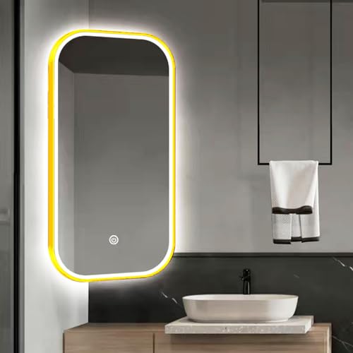 Miroir d'angle LED pivotant pour optimiser les petits espaces de salle de bain