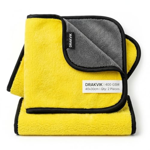 Image of Bike Chain Cleaner Brush with Premium 400 GSM Microfiber Cloth (40x30 cm) Combo | Motorcycle Cleaning Kit for Chain Maintenance, Bike Detailing, Touring, (Pack of 2)