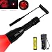 Produktbild BESTSUN Rotlicht Taschenlampe jagd, LED taschenlampe mit Rotlicht Zoomable 350 Yards Long Range Jagdlicht für Coyote Hog mit Ferndruckschalter und Ladeger