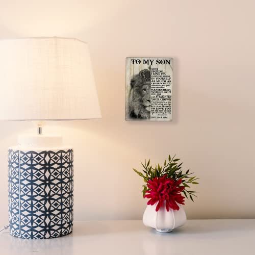 Plaques For Son Gift Decoration My Son Never Forget I Love You Be Love From Mom Metal Tin Sign 8X12 Inch #TOP3