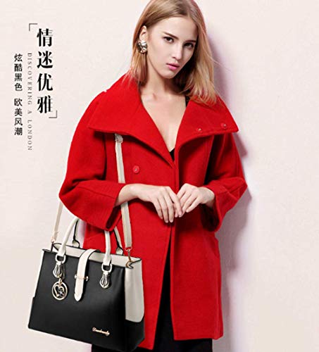 Dayfine Women's PU Handbag Love Pendant Briefcase Ol Large Capacit Shoulder Shopping Bag3