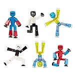 StikBot Zing Series 4 - Colour 6 Piece Posable Figure Set - For Stop Motion Animation - in Eco Packaging