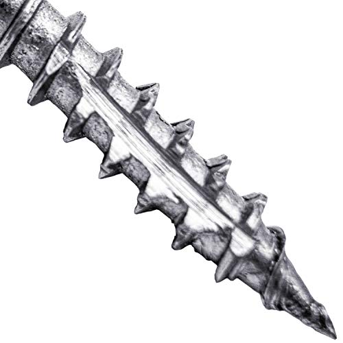 Tornillo para madera de acero inoxidable grado 305 con cabeza plana y sistema de apriete Torx de 8x1.5 pulgadas - paquete de 1 libra (aprox. 197 piezas) miniatura 5