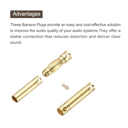 MECCANIXITY 5 pares banana plugs 3mm macho hembra miniatura 4