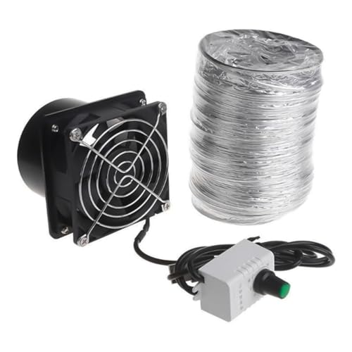 Nicear Extractor de humos para cocina, ventilador de ventilación con USB y velocidad ajustable para el hogar, el baño y la cocina.