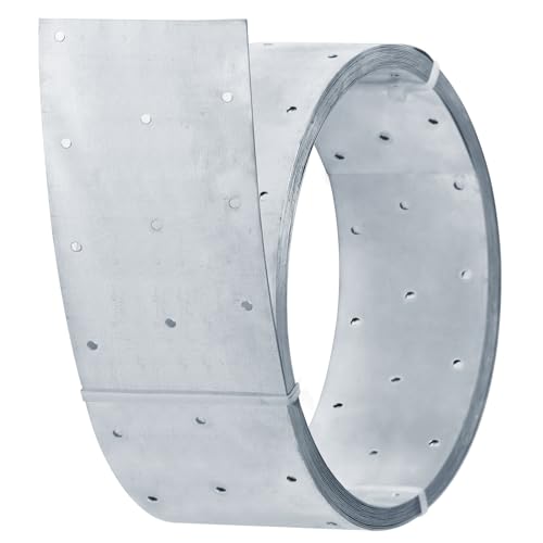 GBGS 32ft Perforated Strap Tie Brace,4"(100 mm) Width Metal Tension Coil Strapping,27 Gauge by GBGS - Image 3