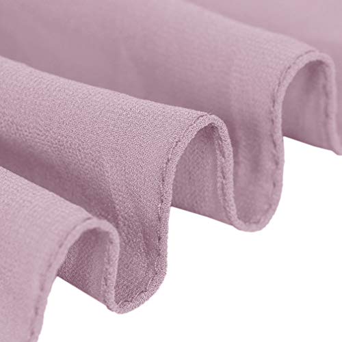 Image of LMVERNA Solid Color Bubble Chiffon Scarf for Women Fashion Soft Hijab Long Scarf Wrap Scarves