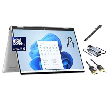 HP Notebook Envy x360 AI Copilot 2 em 1, tela sensível ao toque WUXGA de 16 polegadas, Core Ultra 5 125U (Beats i7-1255U), DDR5 de 16 GB, SSD de 512 GB, retroiluminado, Type-C, Thunderbolt 4, webcam,