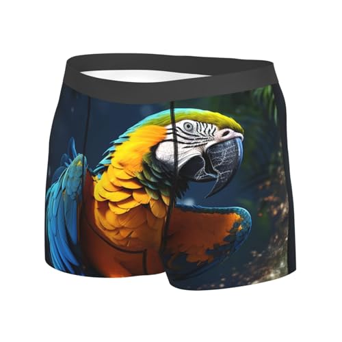 Men's Underwear Macaw Boxer Briefs, Stretch Moisture-Wicking Trunks and Boxer Brief for Men2