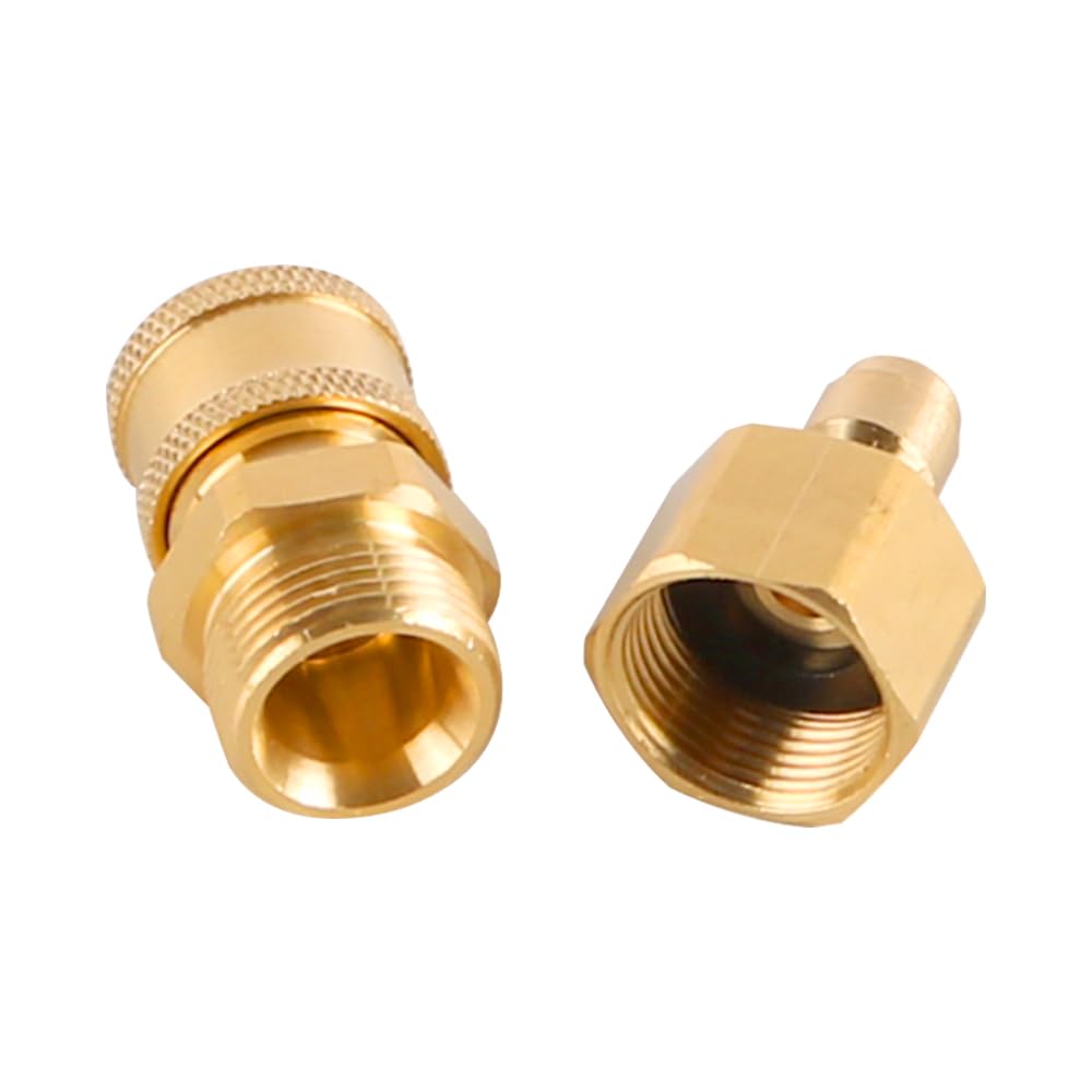 Kit de adaptador de lavadora a presión, 4 piezas M22-14 mm a 1/4 pulgada, acoplador de conexión rápida, accesorio de conversión de manguera