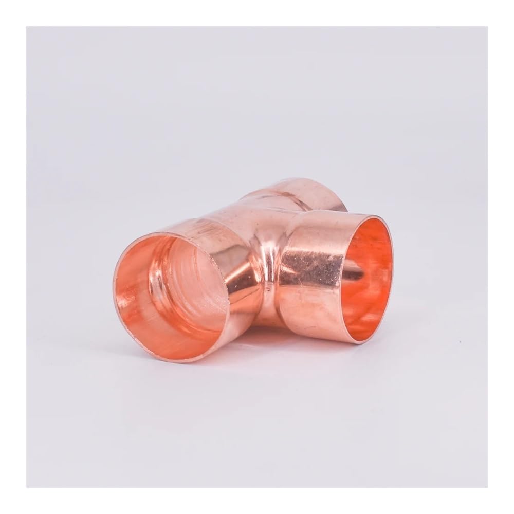 OQATNXUR 54 67 76 89 108 133 159mm ID 99.9% Copper End Feed Solder Tee 3 Ways Plumbing Fitting Coupler for Air Condition(ID 159mm)