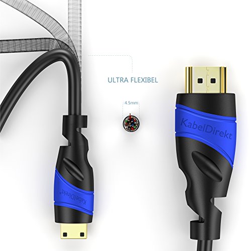 Cable Mini HDMI de 5 Metros KabelDirekt para Conectar Consolas PS4 a HDTV 3