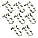 M4 Long D Ring Shackle 304 Stainless Steel Anchor Shackle with Screw Pin for Material Handling,Rigging Accessories,Connecting Chains and Ropes (Pack of 8)